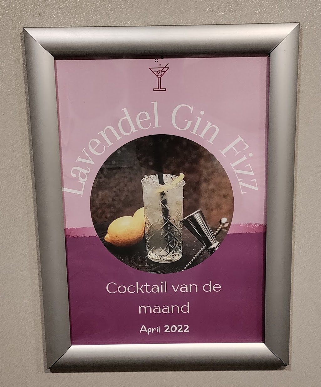 Een foto van een cocktail ontworpen door Michael